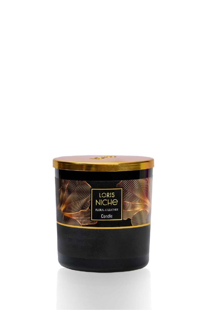 Floral Leather Niche Candle