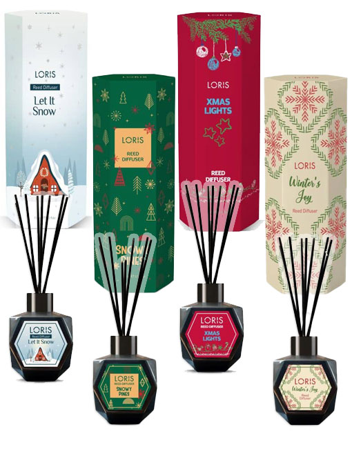  Christmas Reed Diffuser Set