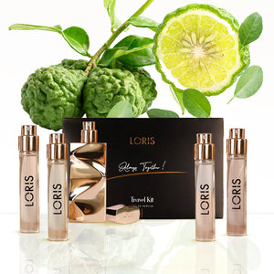 Bergamot Patchouli Perfume Travel Kit Set – 5 x 10 ML