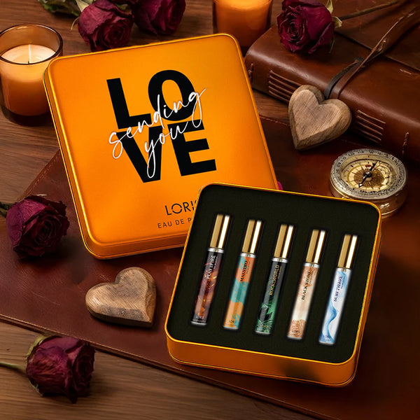 Valentine’s Day Men’s Perfume Set – Orange Collection